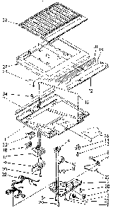 Compartment Separator Diagram and Parts List for ET18NKXSF05  Whirlpool Refrigerator