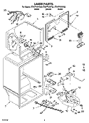 LINER PARTS Diagram and Parts List for ET8WTKXKQ06  Whirlpool Refrigerator