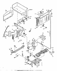 Unit Parts Diagram and Parts List for 106W16GIML5  Kenmore Refrigerator