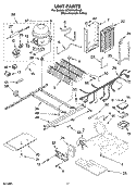 UNIT PARTS Diagram and Parts List for GD5NVAXSA00  Whirlpool Refrigerator