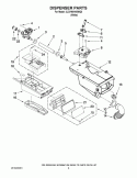 Part Location Diagram of W10595632 Whirlpool HANDLE