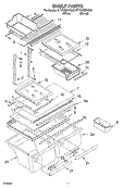 SHELF PARTS, OPTIONAL PARTS Diagram and Parts List for ET1RHMXKQ03  Whirlpool Refrigerator