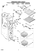 FREEZER LINER PARTS Diagram and Parts List for GC5SHEXNT02  Whirlpool Refrigerator