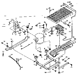 Refrigerator Unit Parts Diagram and Parts List for 106U16EIM  Kenmore Refrigerator