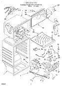 LINER Diagram and Parts List for ET20NKXDN10  Whirlpool Refrigerator