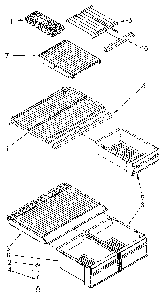 Shelf Diagram and Parts List for ET18NKXSN03  Whirlpool Refrigerator