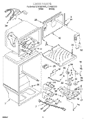 LINER Diagram and Parts List for ET18GMXHT01  Whirlpool Refrigerator