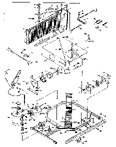 Unit Parts Diagram and Parts List for 198NF6G  Kenmore Refrigerator