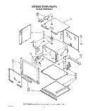LOWER OVEN Diagram and Parts List for KEBS276WBL3  KitchenAid Wall Oven