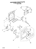 DISPENSER FRONT Diagram and Parts List for GD5YHEXLS00  Whirlpool Refrigerator