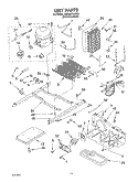 UNIT Diagram and Parts List for GD25SFXHS05  Whirlpool Refrigerator