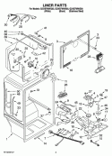 LINER PARTS Diagram and Parts List for G2IXEFMWQ00  Whirlpool Refrigerator