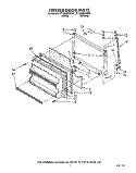 FREEZER DOOR Diagram and Parts List for ET18HMXWW01  Whirlpool Refrigerator