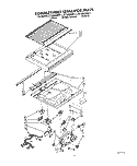COMPARTMENT SEPARATOR Diagram and Parts List for ET18ZKXWG11  Whirlpool Refrigerator
