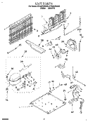 UNIT Diagram and Parts List for ET18GKXDW05  Whirlpool Refrigerator
