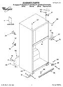 CABINET PARTS Diagram and Parts List for ET1LFKXKT05  Whirlpool Refrigerator