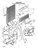 UNIT Diagram and Parts List for ET18JMYSF0C  Whirlpool Refrigerator