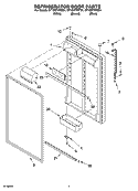 REFRIGERATOR DOOR PARTS Diagram and Parts List for GT1SHTXMB01  Whirlpool Refrigerator