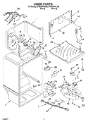 LINER Diagram and Parts List for ET8GHMXLQ00  Whirlpool Refrigerator
