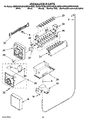 ICEMAKER PARTS, OPTIONAL PARTS (NOT INCLUDED) Diagram and Parts List for GD5NVAXSL00  Whirlpool Refrigerator
