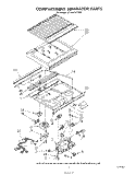 COMPARTMENT SEPARATOR Diagram and Parts List for ET18AKXTM00  Whirlpool Refrigerator