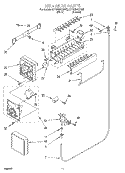 ICEMAKER Diagram and Parts List for ET19RMXGN02  Whirlpool Refrigerator