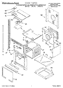 OVEN Diagram and Parts List for  KitchenAid Wall Oven