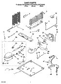 UNIT PARTS Diagram and Parts List for ET8FTEXMB03  Whirlpool Refrigerator