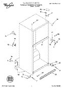 CABINET Diagram and Parts List for ET18NMXFN01  Whirlpool Refrigerator