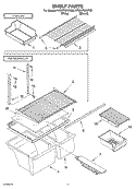 SHELF PARTS, OPTIONAL PARTS Diagram and Parts List for ET8WTMXKT03  Whirlpool Refrigerator