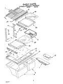 SHELF, OPTIONAL Diagram and Parts List for ET8FTEXKQ01  Whirlpool Refrigerator