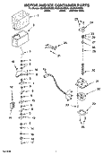 MOTOR AND ICE CONTAINER PARTS Diagram and Parts List for GS2SHAXSS00  Whirlpool Refrigerator