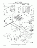 UNIT PARTS Diagram and Parts List for GD5DHAXVB05  Whirlpool Refrigerator