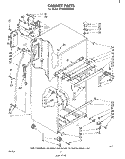 CABINET Diagram and Parts List for ET18XKXMWR2  Whirlpool Refrigerator