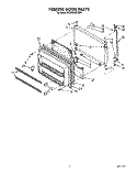 FREEZER DOOR Diagram and Parts List for ET20GKXYW01  Whirlpool Refrigerator