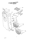 FREEZER LINER Diagram and Parts List for GD5THGXKS00  Whirlpool Refrigerator