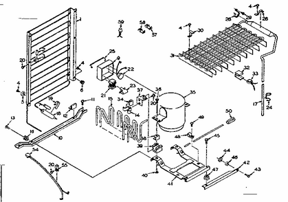 Unit Parts (models 106.s12e-1 And 106.s12el-1) Diagram and Parts List for 106S12E-1  Kenmore Refrigerator