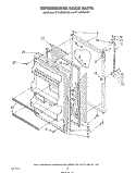 REFRIGERATOR DOOR Diagram and Parts List for ET18JMYWG01  Whirlpool Refrigerator