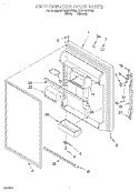REFRIGERATOR DOOR Diagram and Parts List for ET19DKXFW00  Whirlpool Refrigerator