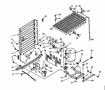 Unit Parts Diagram and Parts List for 106U14ESL2  Kenmore Refrigerator