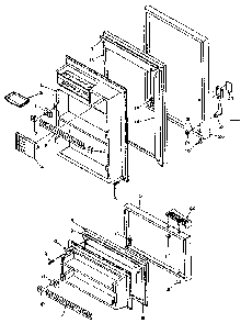 Door Parts Diagram and Parts List for 106W14CL  Kenmore Refrigerator
