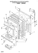 REFRIGERATOR DOOR Diagram and Parts List for ET22PMXAW00  Whirlpool Refrigerator