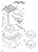 SHELF, OPTIONAL Diagram and Parts List for ET8LFKXKT01  Whirlpool Refrigerator
