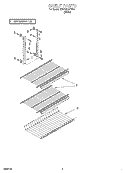 SHELF, LIT/OPTIONAL Diagram and Parts List for ET18SCRFW04  Whirlpool Refrigerator