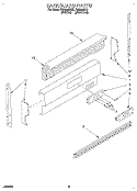 BACKGUARD Diagram and Parts List for  Whirlpool Range