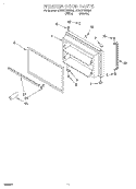 FREEZER DOOR, LIT/OPTIONAL Diagram and Parts List for ET22RKXGN00  Whirlpool Refrigerator