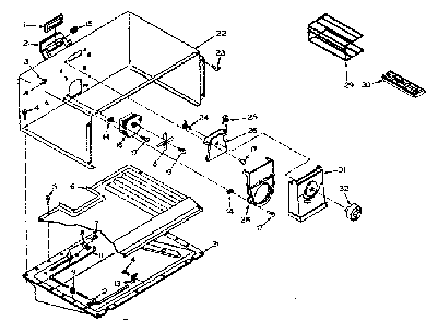 Refrigerator Freezer Parts Diagram and Parts List for 106U14EL1  Kenmore Refrigerator