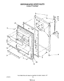 REFRIGERATOR DOOR , NOT ILLUSTRATED Diagram and Parts List for ET18PKXSW04  Whirlpool Refrigerator