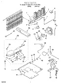 UNIT Diagram and Parts List for ET19RKXFW01  Whirlpool Refrigerator