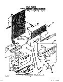 UNIT Diagram and Parts List for ET18NKYYN01  Whirlpool Refrigerator